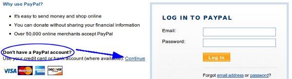 Don't have a PayPal account?